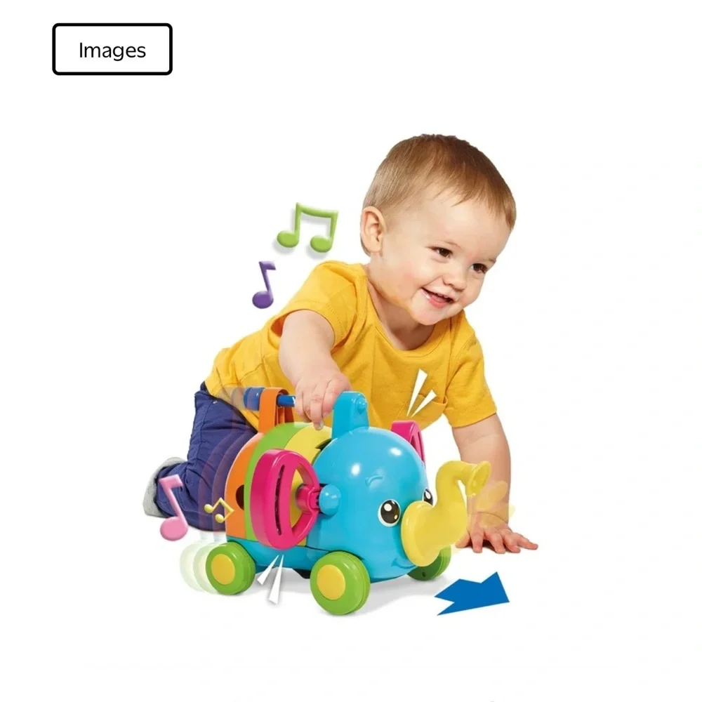 Toomies Jumbo Jamboree Colorful Elephant Pull Toy